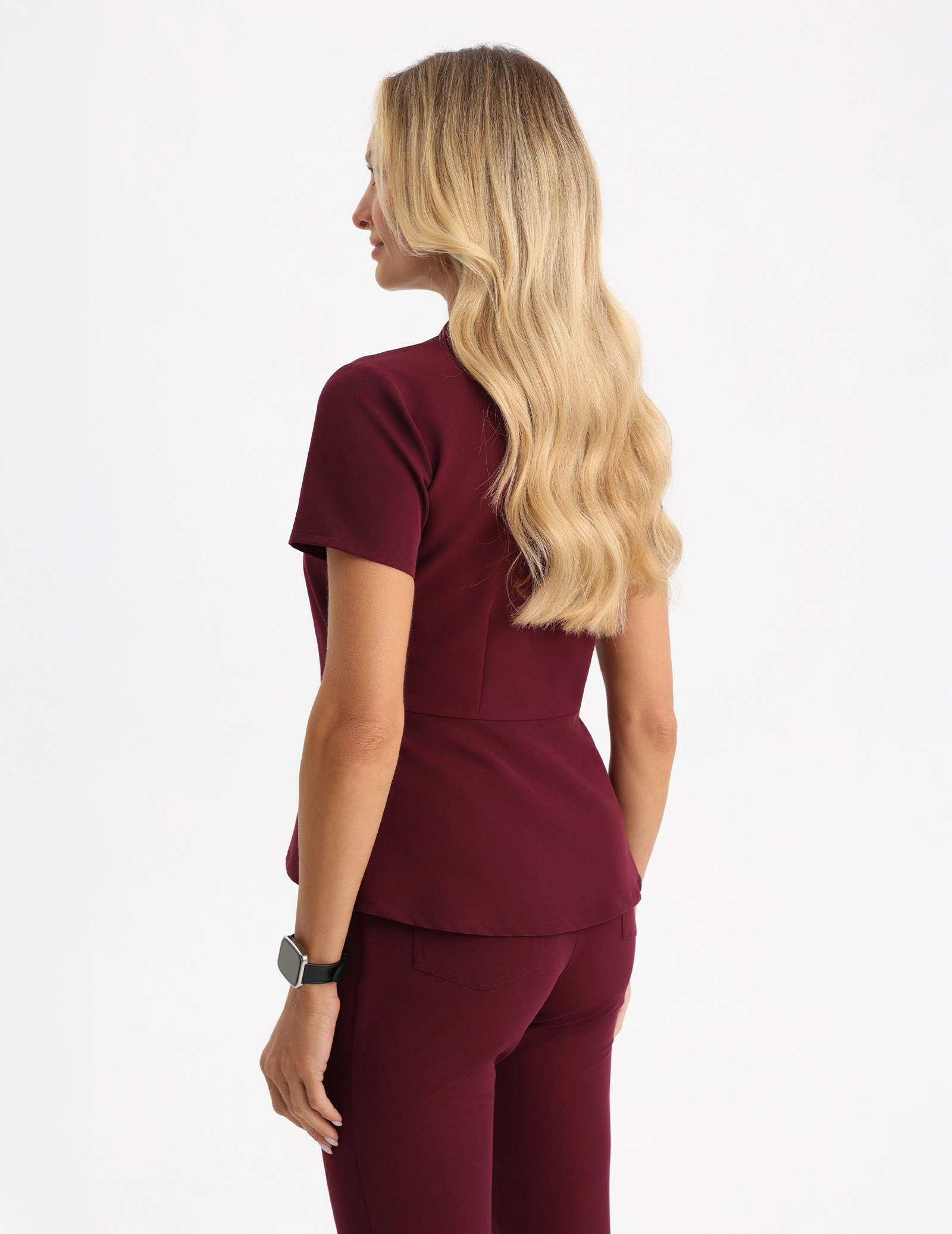 Bluză Medicală Kori - BURGUNDY