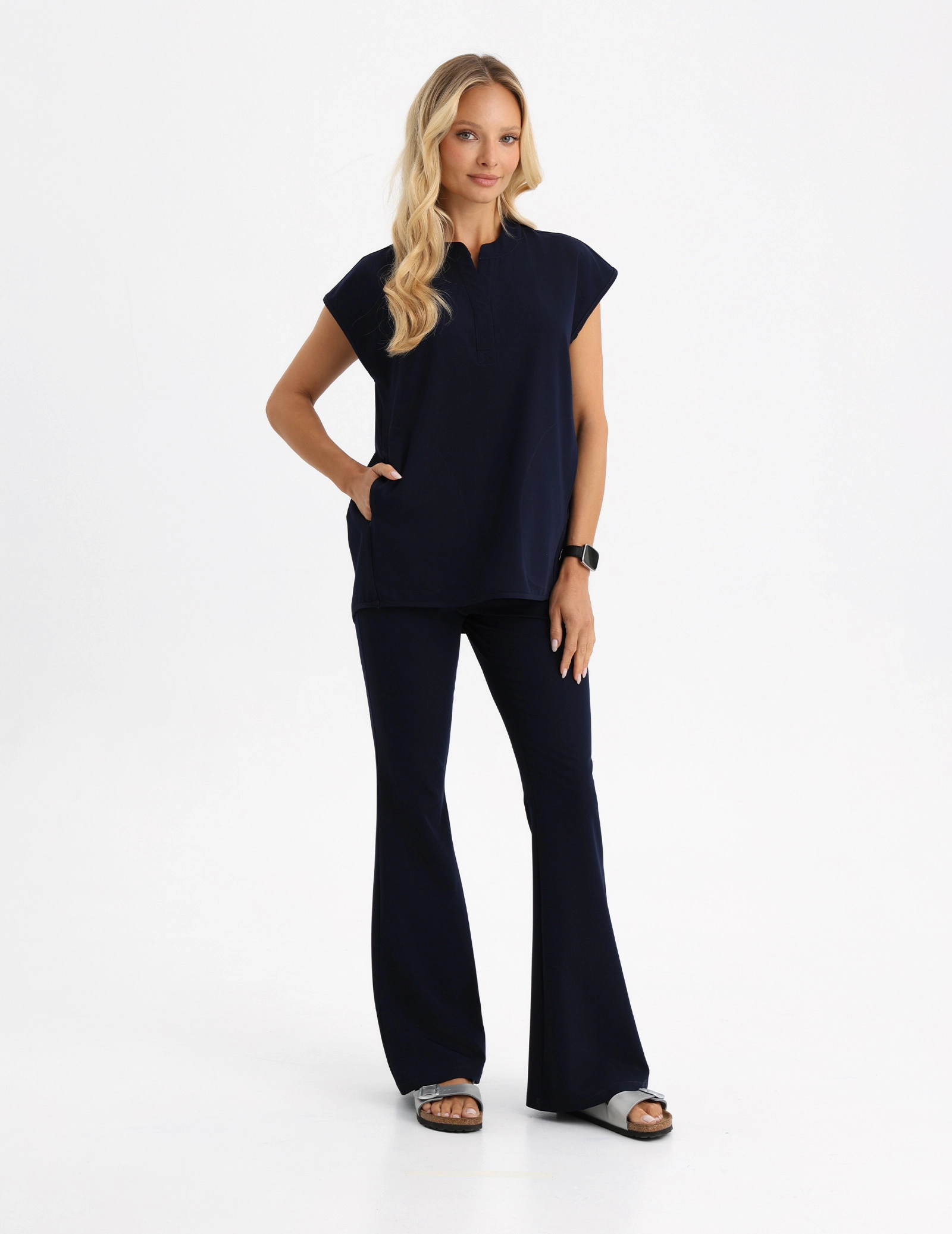 Bluză Medicală Khloe - DARK NAVY