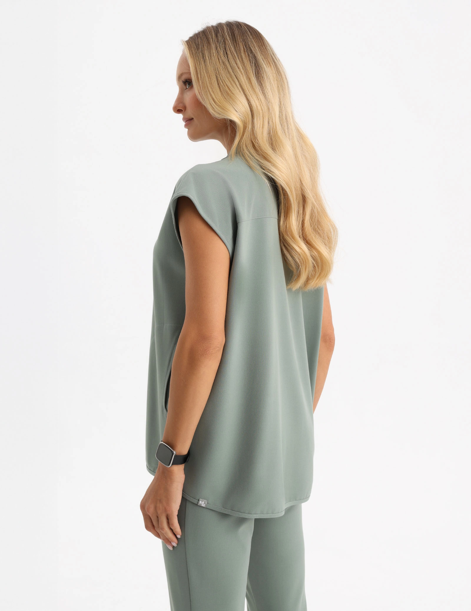Bluză Medicală Khloe - DUSTY GREEN