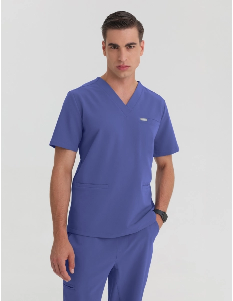 Bluză Medicală Birbal - DENIM BLUE