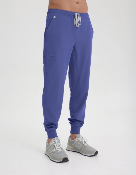 Pantaloni Medicali Barbati Jogger - DENIM BLUE