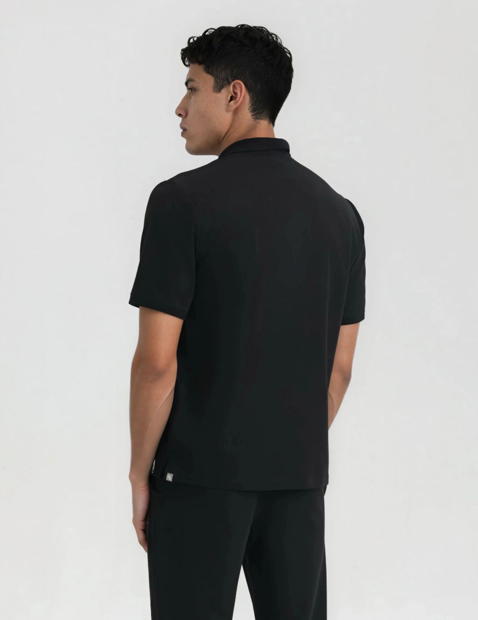 Bluză Medicală Polo Bărbați - BLACK