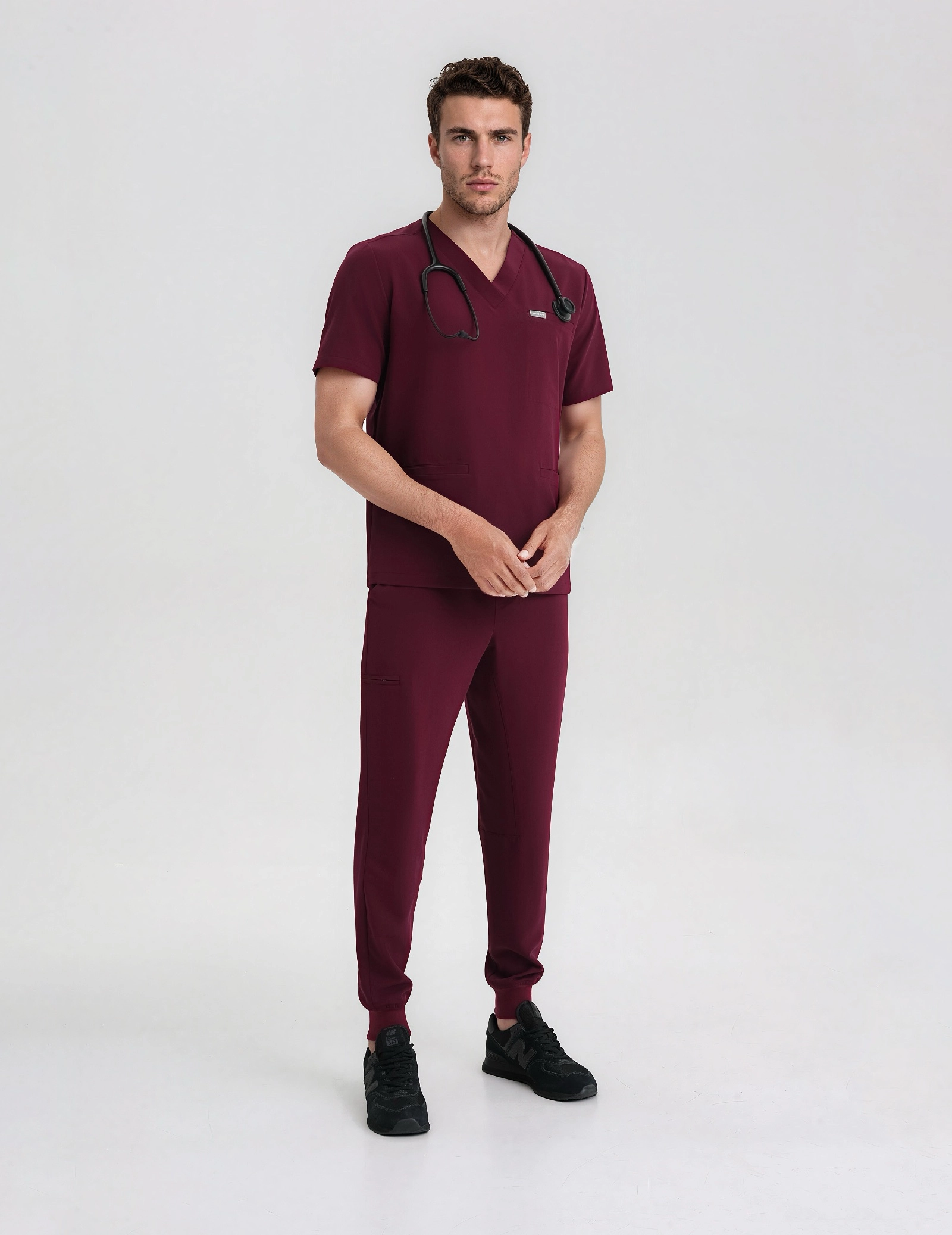 Pantaloni Joggers pentru bărbați - BURGUNDY