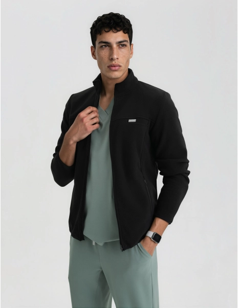 Bluză Fleece Barbati COZY HEAT - BLACK