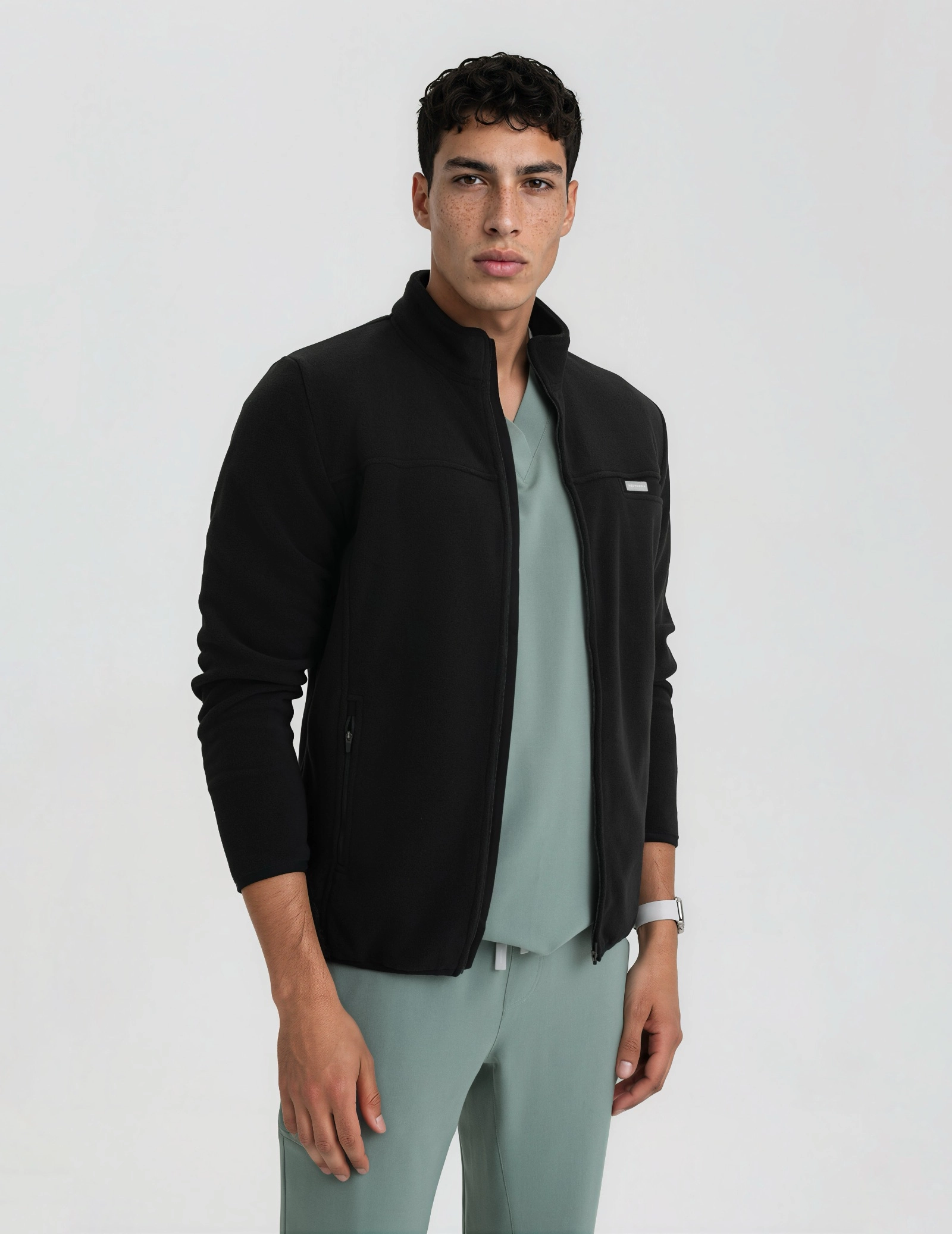 Bluză Fleece Barbati COZY HEAT - BLACK