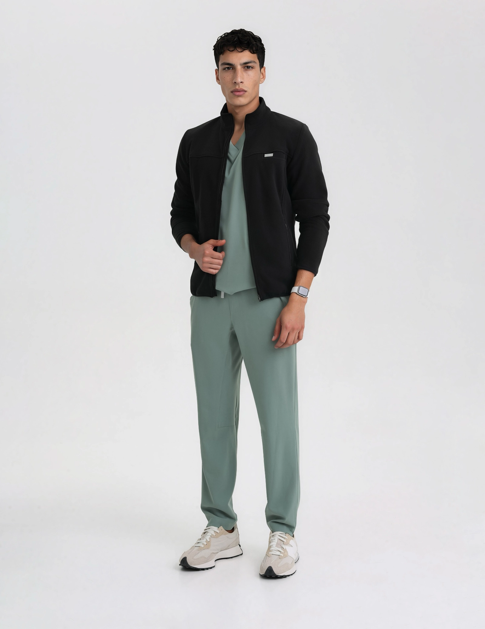 Bluză Fleece Barbati COZY HEAT - BLACK
