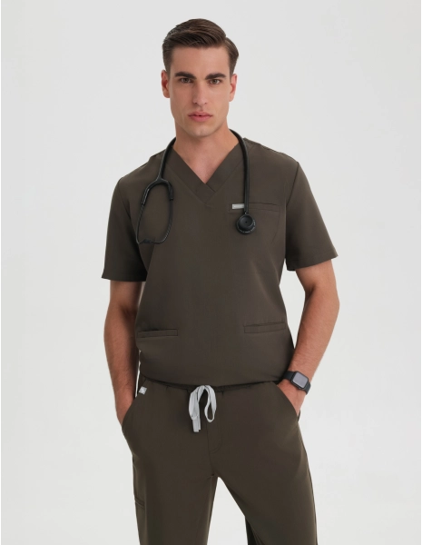 Tricou medical Birbal - OLIVE NIGHT