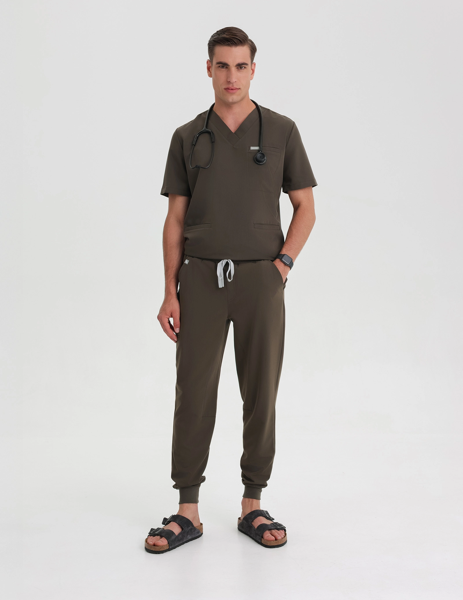 Tricou medical Birbal - OLIVE NIGHT