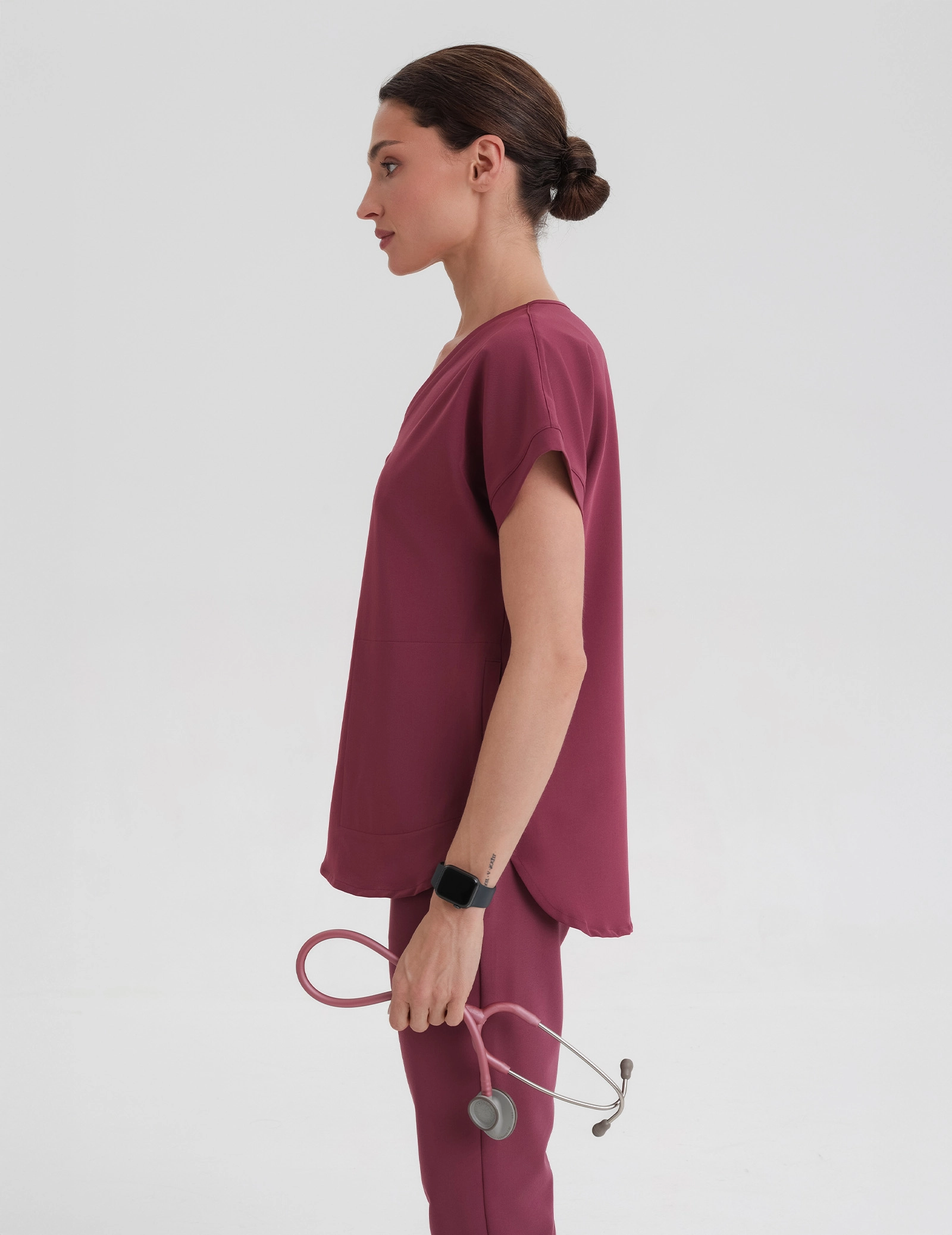 Bluza Medyczna Kendall - BURGUNDY