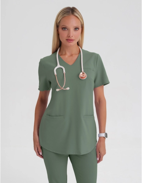 Bluză medicală Grace - KHAKI