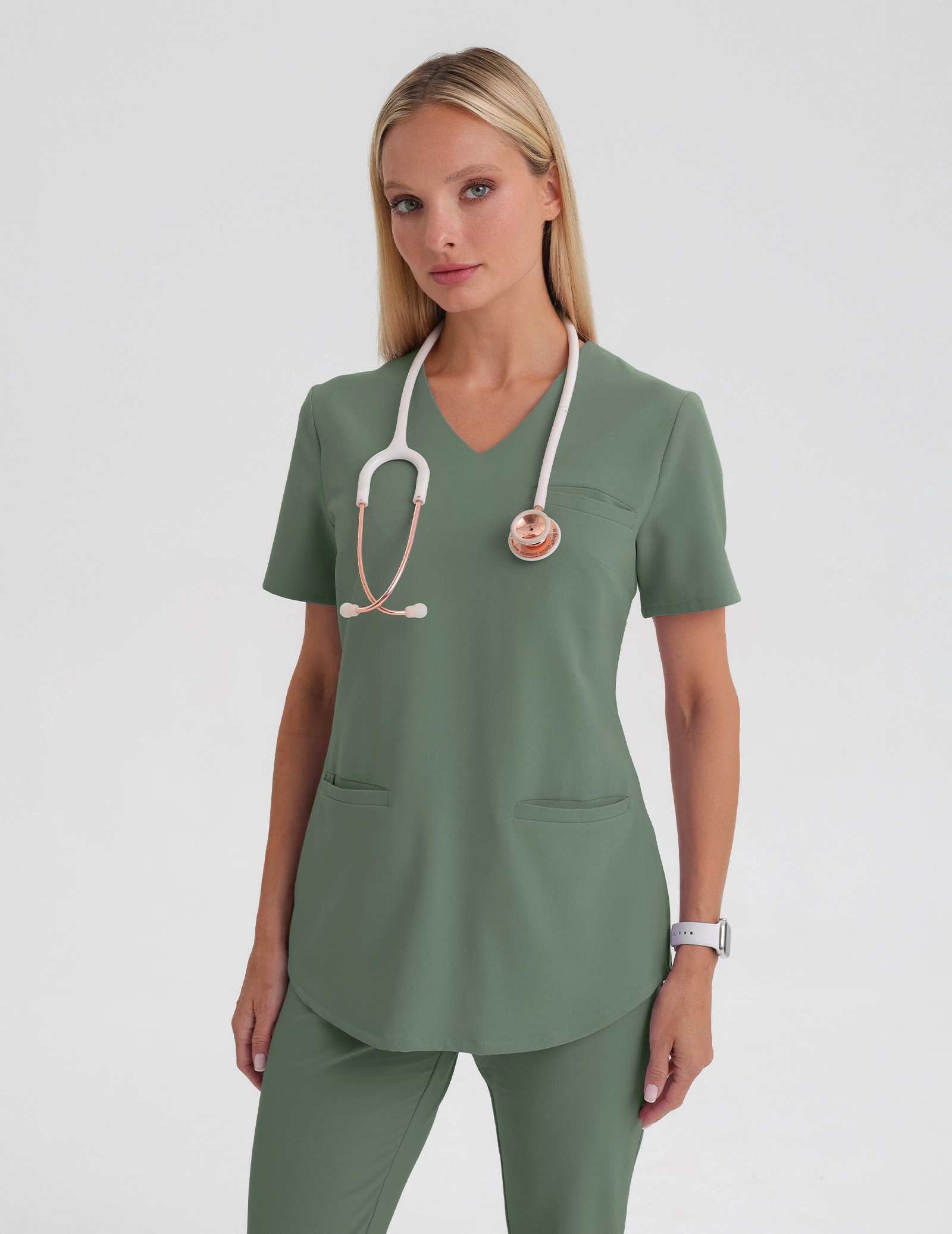 Bluză medicală Grace - KHAKI