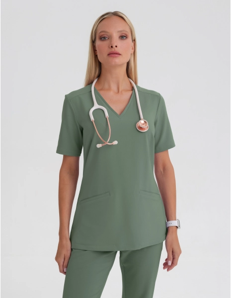 Bluză Medicală Casy - KHAKI