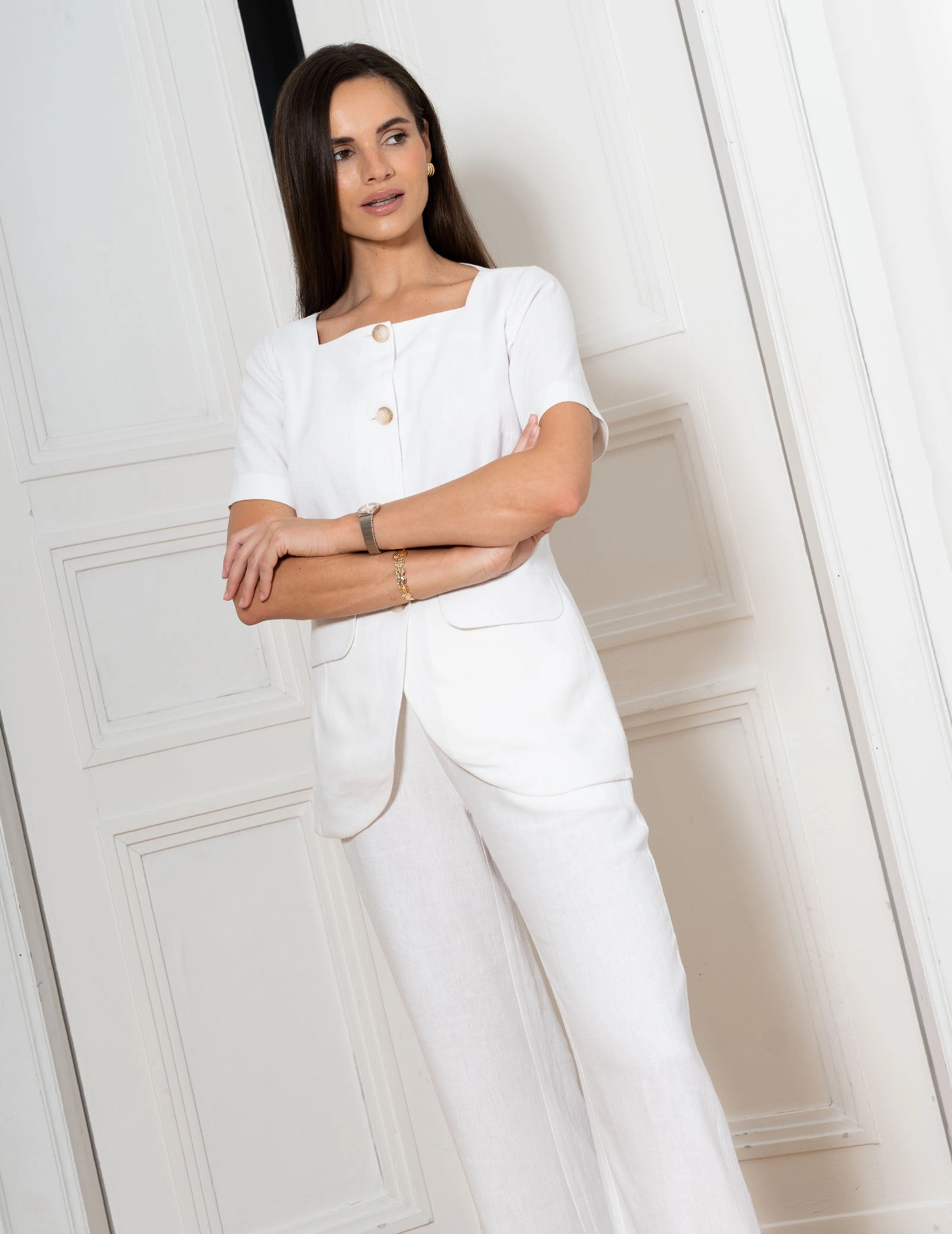 Bluză Dama Sole - SOFT WHITE
