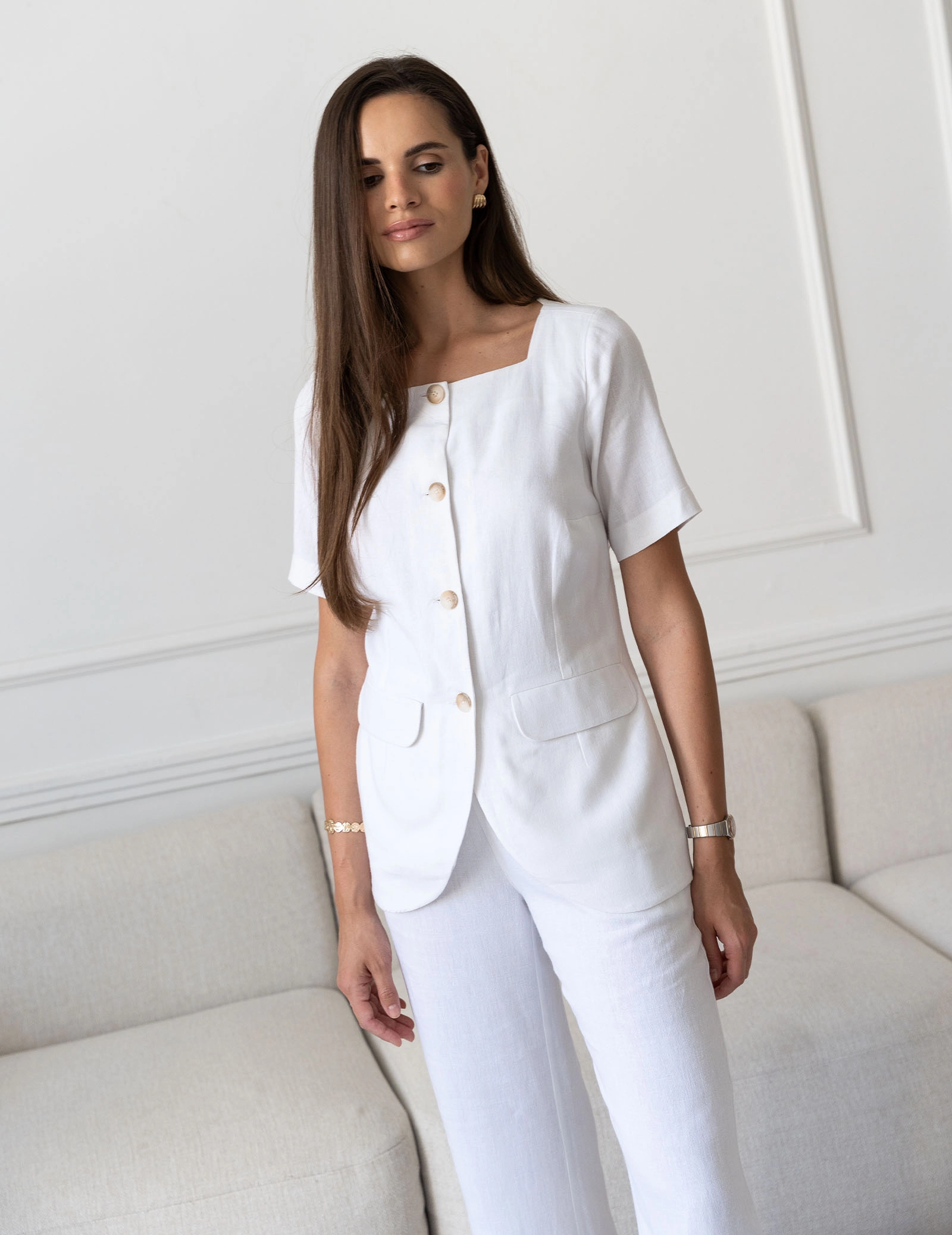 Bluză Dama Sole - SOFT WHITE