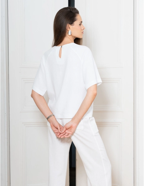Bluză Dama Luna - SOFT WHITE