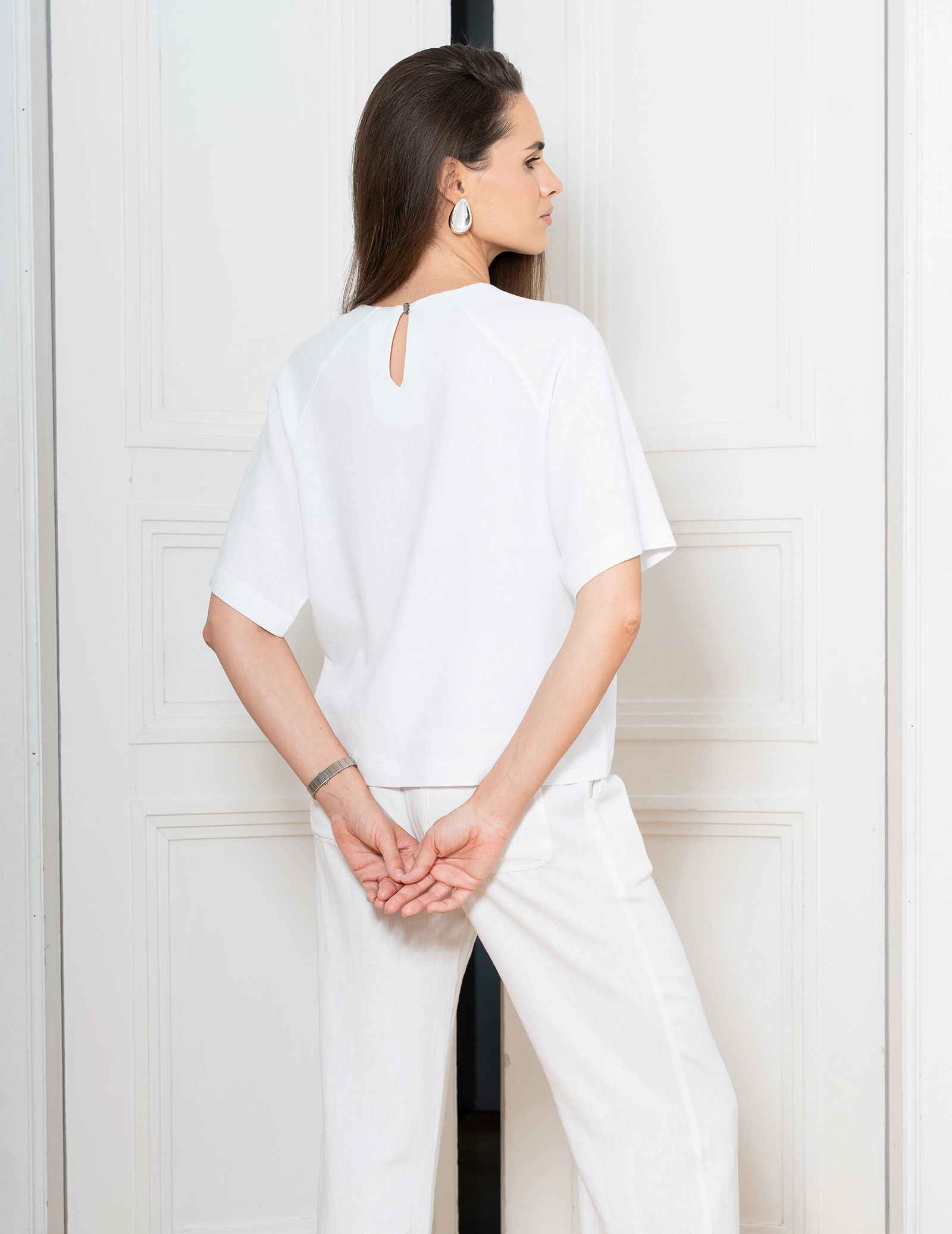 Bluză Dama Luna - SOFT WHITE
