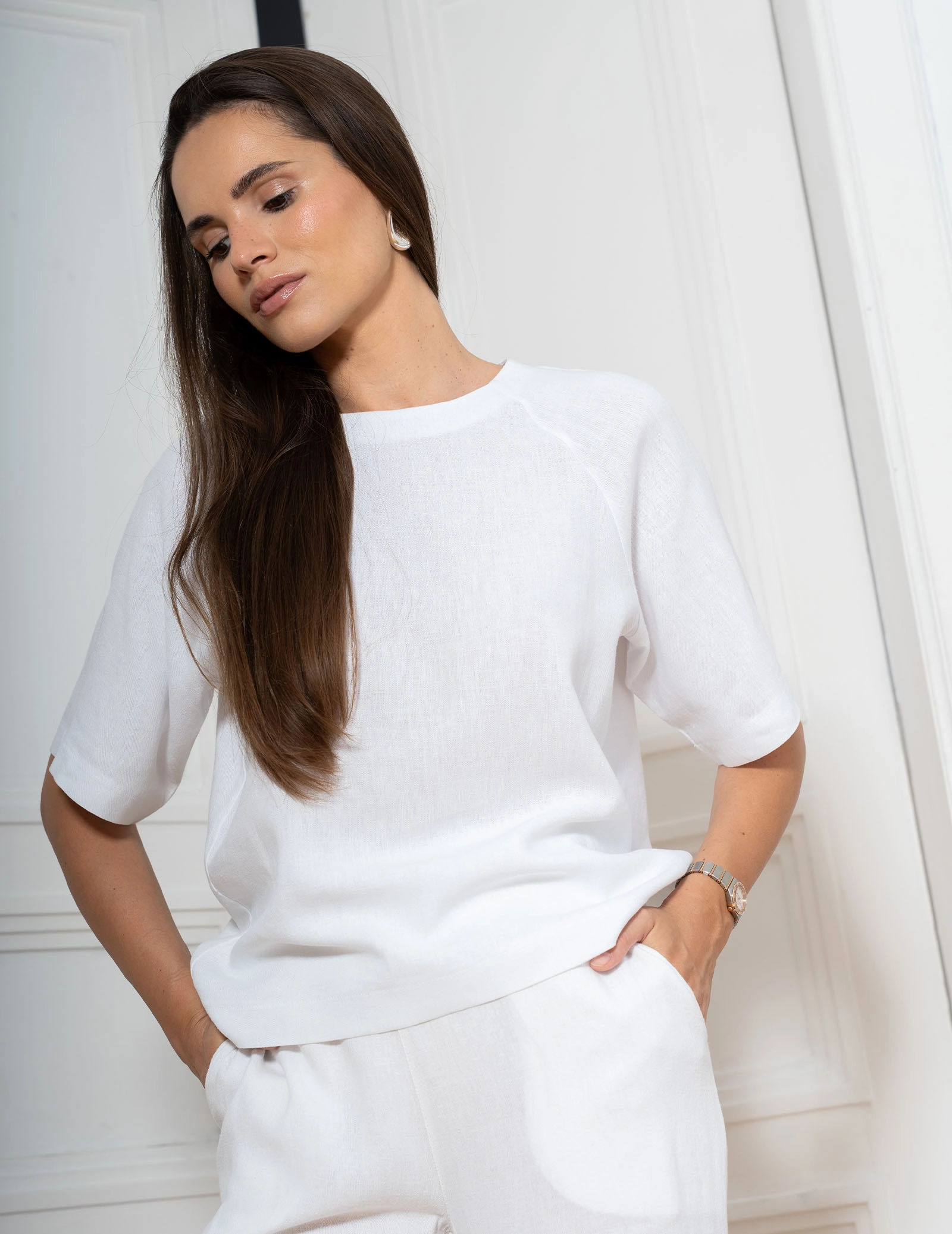 Bluză Dama Luna - SOFT WHITE
