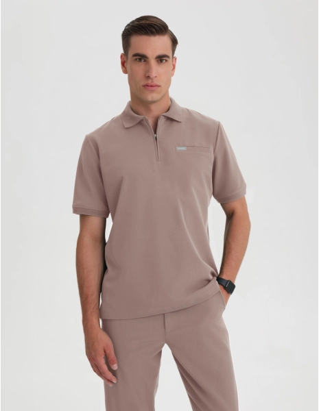 Bluză Medicală Polo Bărbați - BEIGE