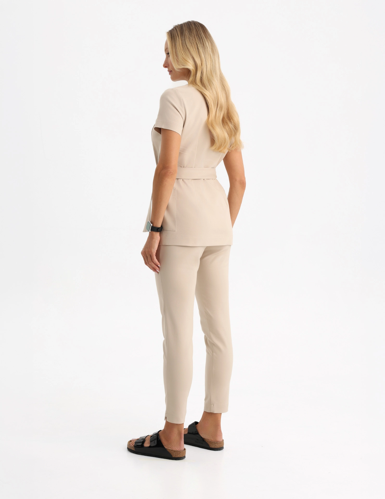 Pantaloni Medicali Dama Slim Fit- Nude