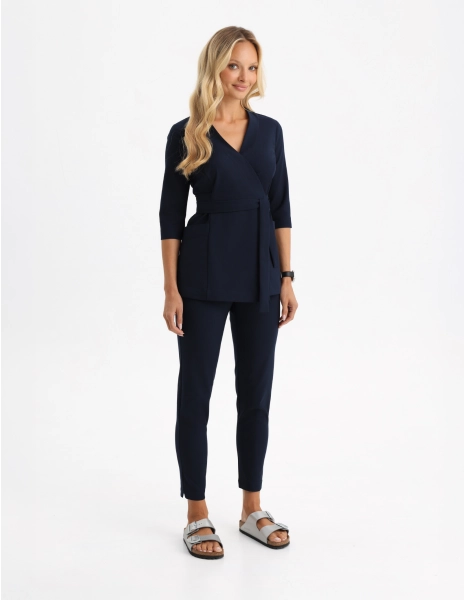 Pantaloni Medicali Dama Slim Fit- NAVY