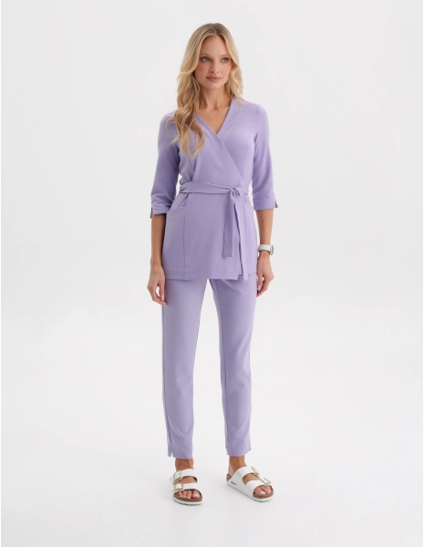 Pantaloni pentru femei Basic - PURPLE HEATHER