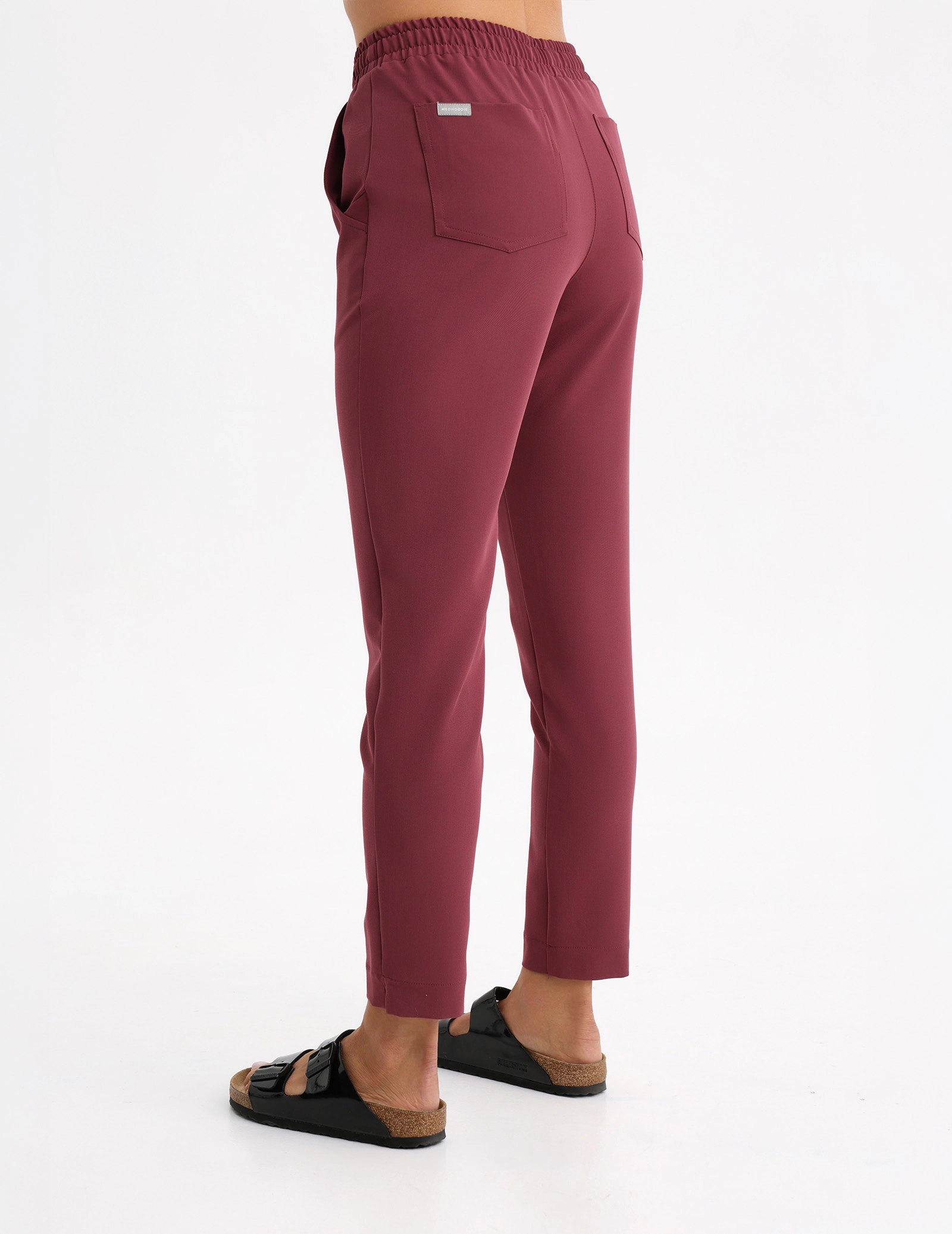 Spodnie damskie Basic - BURGUNDY