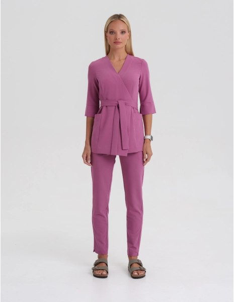 Pantaloni pentru femei Basic - BURGUNDY