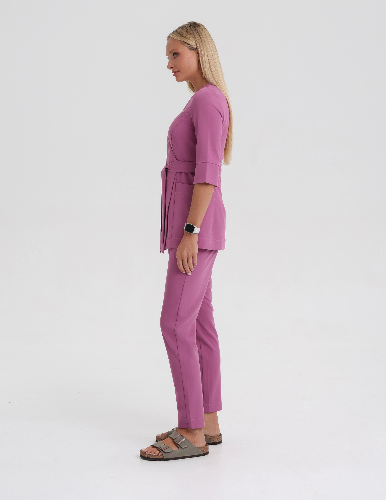 Pantaloni pentru femei Basic - BURGUNDY