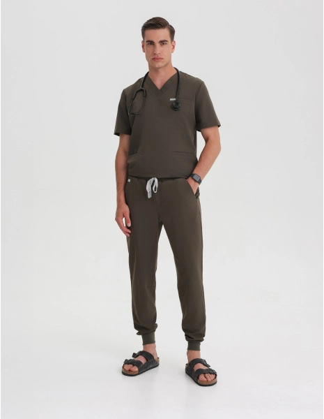 Pantaloni Joggers pentru bărbați - OLIVE NIGHT