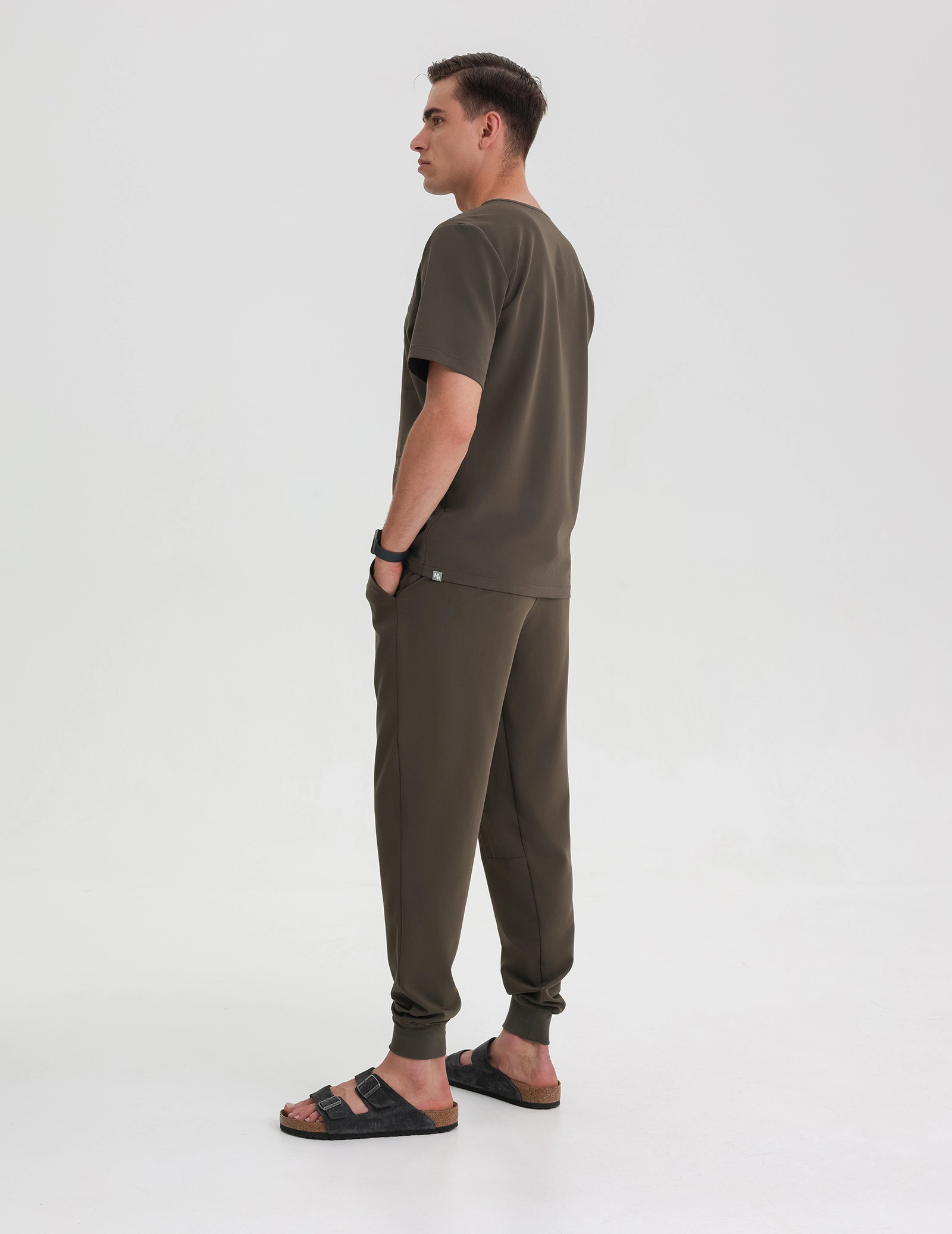 Pantaloni Joggers pentru bărbați - OLIVE NIGHT