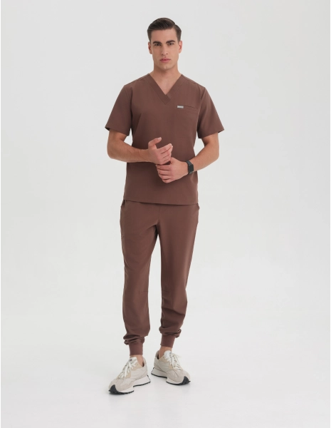 Joggers pentru bărbați - MILKY BROWN