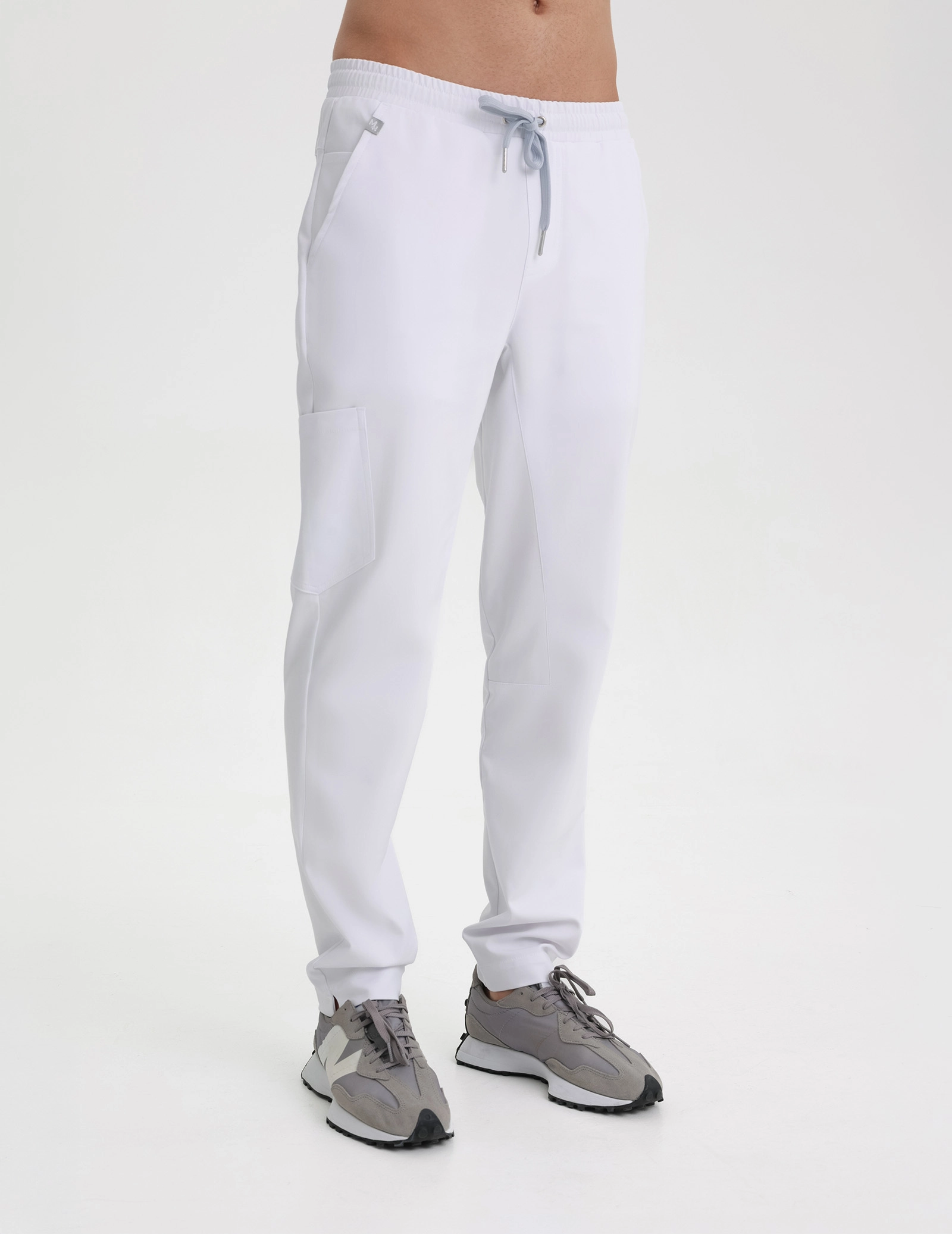 Pantaloni basic pentru bărbați - Alb