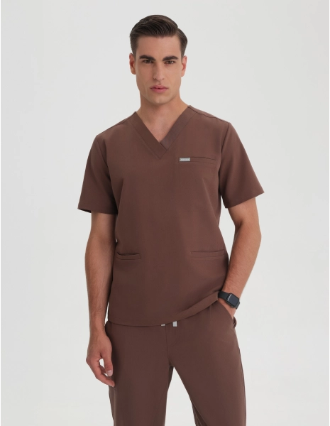 Bluză medicală Birbal - MILKY BROWN