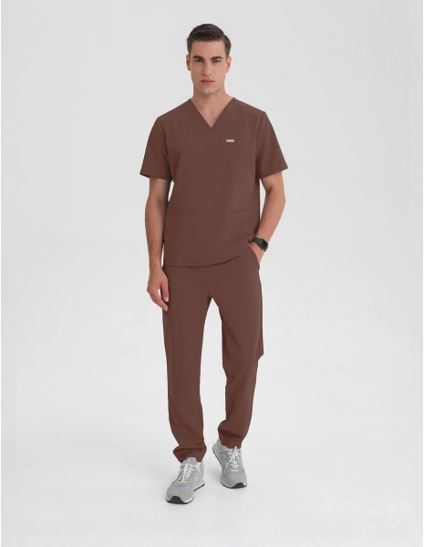 Pantaloni Basic pentru bărbați - MILKY BROWN