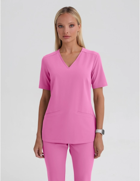 Bluză Medicală Casy - HOT PINK
