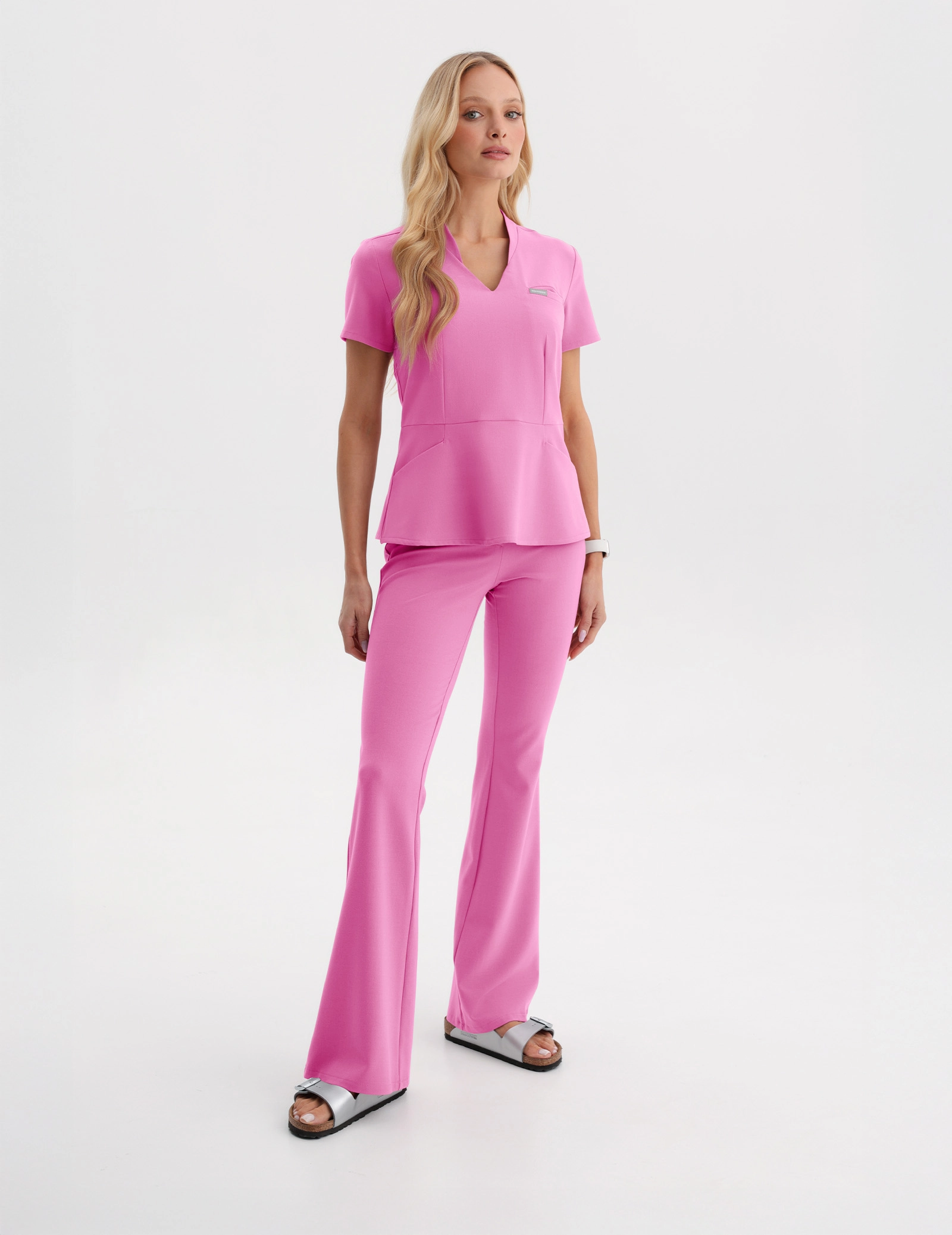 Bluză Medicală Kori - HOT PINK