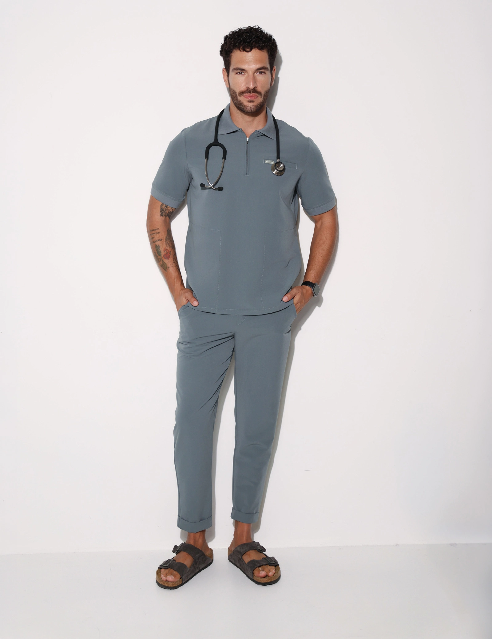 Bluză Medicală Polo Bărbați - STORMY