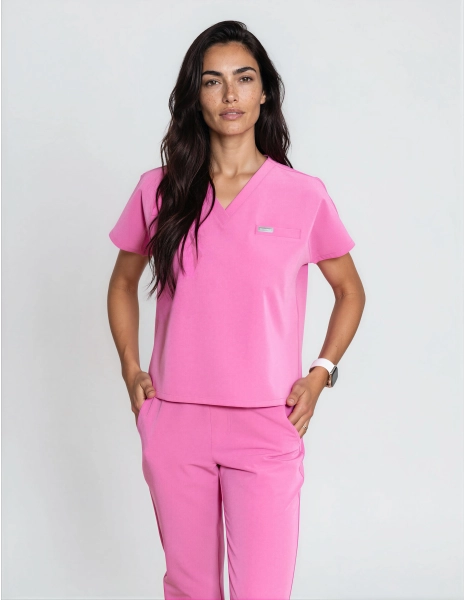 Bluză Medicală Vessa - HOT PINK