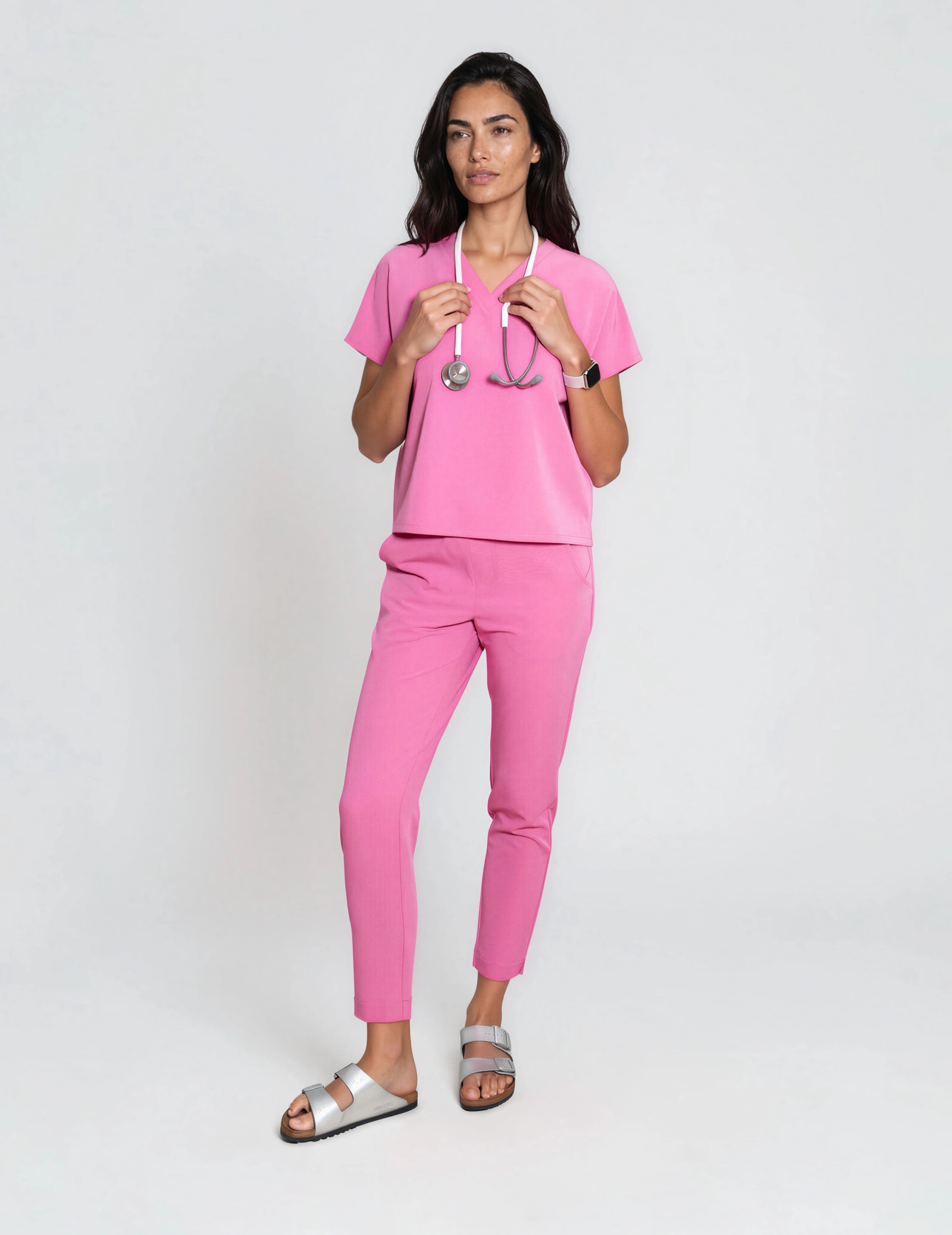 Bluză Medicală Vessa - HOT PINK