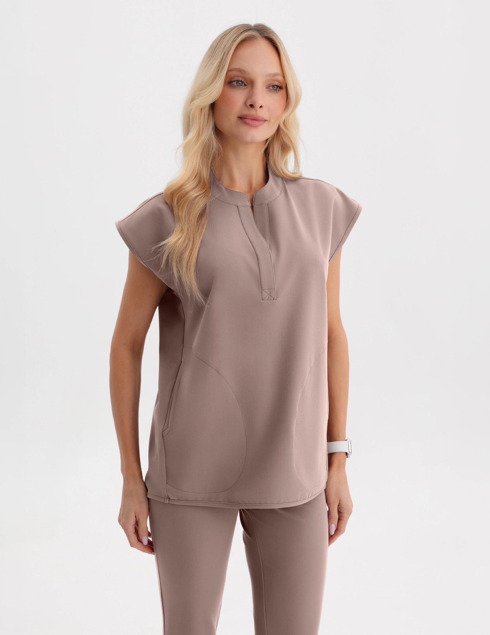 Bluză Medicală Khloe - BEIGE
