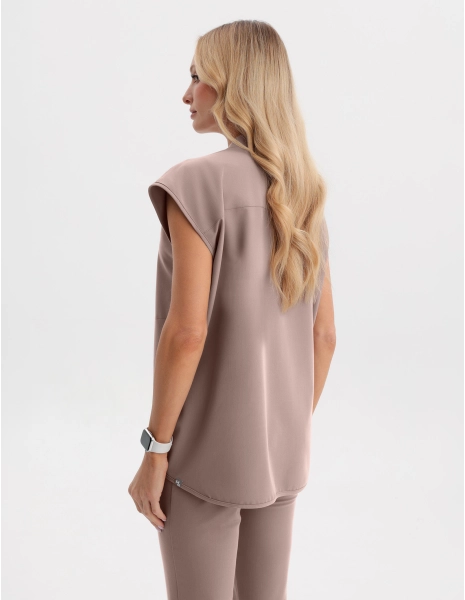 Bluză Medicală Khloe - BEIGE
