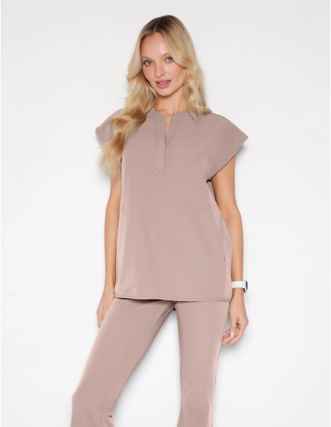 Bluză Medicală Khloe - BEIGE