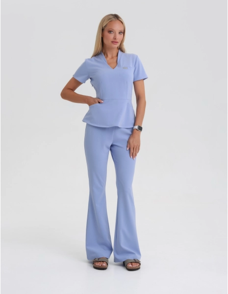 Pantaloni Medicali Dama Flare - CEIL BLUE