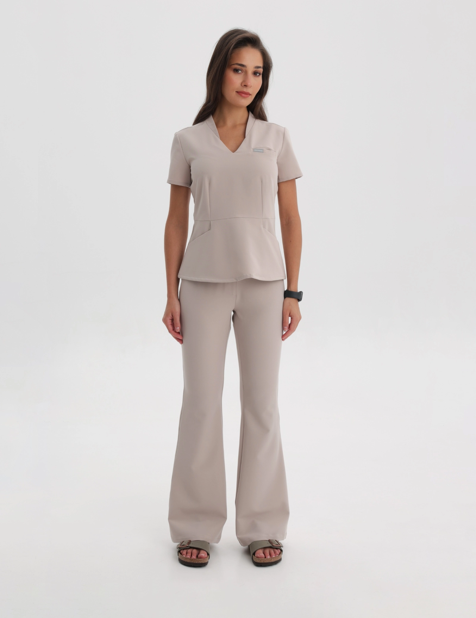 Pantaloni Medicali Dama Flare - COCONUT