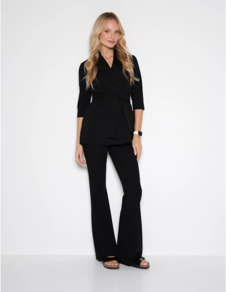Pantaloni Medicali Dama Flare - BLACK