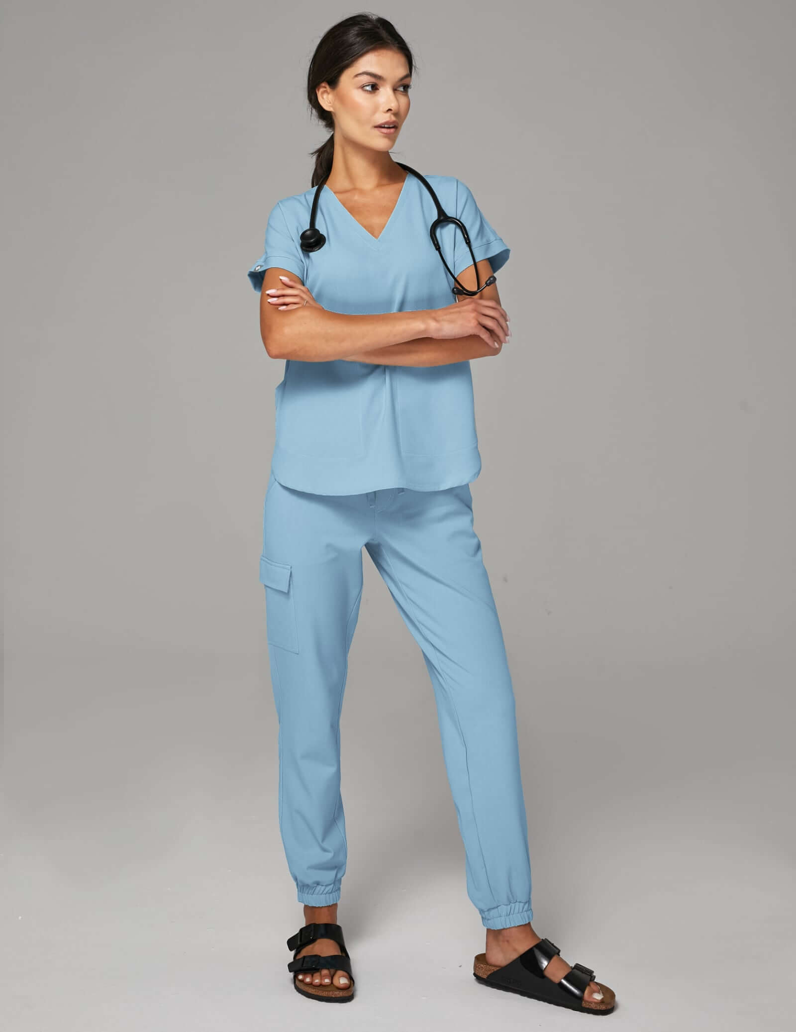 Pantaloni Amelia Joggers - SKY BLUE